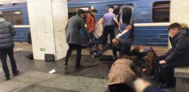 Exploso em metr deixa mortos em So Petersburgo, na Rssia