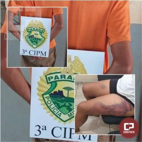 Polcia Militar da 3 CIPM prende homem aps violncia domstica no municpio de Nova Londrina