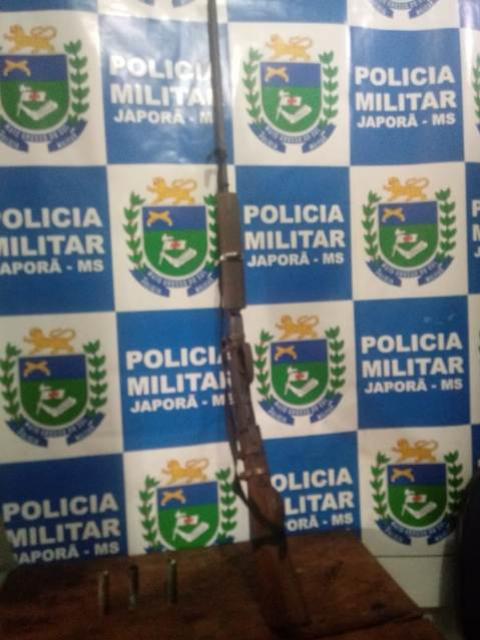 Polcia Militar de Japor/MS detm ndio com arma ilegal