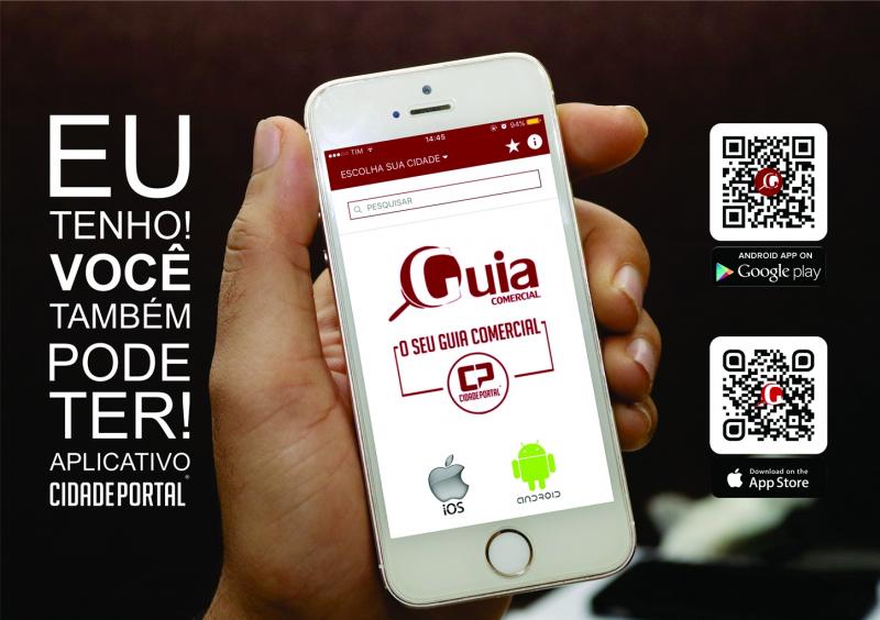 Instale o aplicativo Guia Comercial do Cidade Portal para Smartphone com IOS e Android
