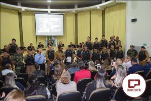 Foras policiais que atuaram contra quadrilha do mega-assalto no Paraguai recebem Moo de Aplausos
