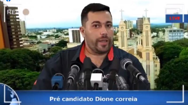 Dione Correia idealizador da PÁGINA HORA CERTA se declara pré-candidato a vereador em Campo Mourão