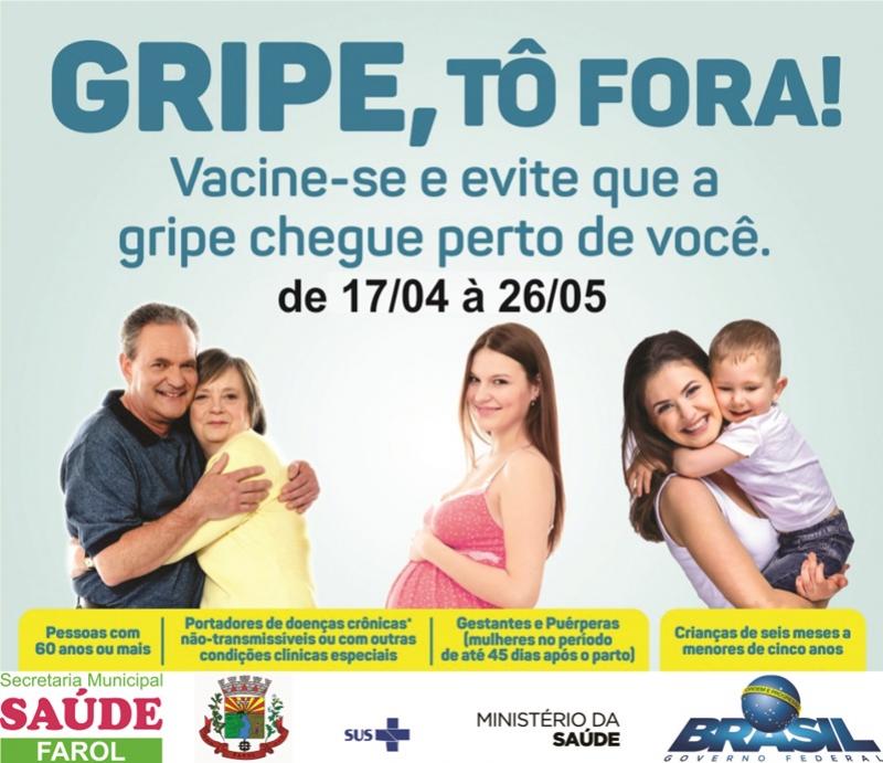 Campanha Nacional de Vacinao contra gripe vai at o dia 26 de maio