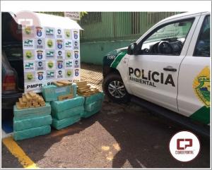 Polcia Ambiental de Umuarama apreende 158 KG de entorpecentes em posse de um menor