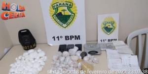 Juiz solta 3 presos em flagrante com quase R$200 mil em drogas na cidade de Campo Mouro. MP vai recorrer