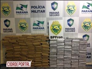 Polcia Militar atravs do BPFron desmancha depsito clandestino de drogas e contrabando em Guara-PR