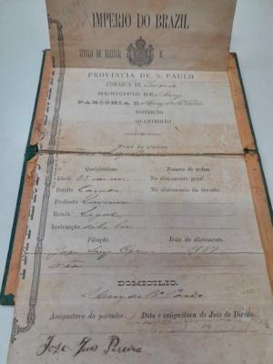 Museu guarda diploma de eleitor do primeiro morador de Campo Mourão