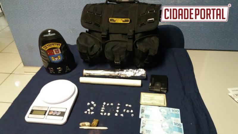 Policiais Militares de Boa Esperana prendem suposto envolvido com trfico de drogas aps patrulhamento