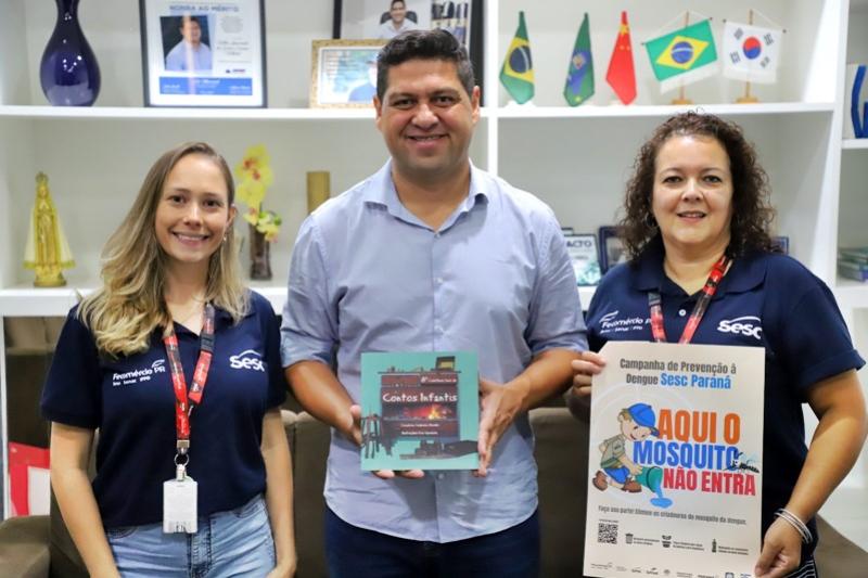 Prefeito Valtinho recebe representantes do SESC Paraná
