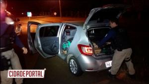 Polícia Rodoviária Federal de Santa Terezinha de Itaipu apreende uma pessoa com 239 kg de maconha