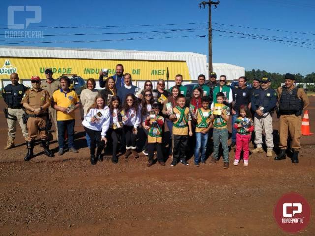 BPFron e rgos de seguranarealizam campanha educativa em Marechal Cndido Rondon-PR