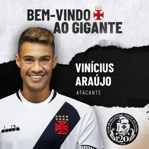 Vasco anuncia contratao de Vincius Arajo, que estava no futebol espanhol
