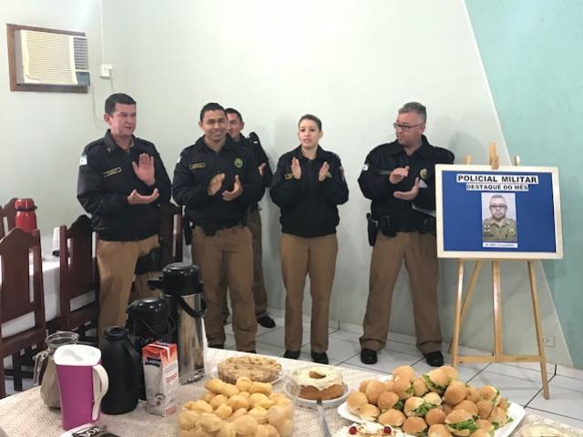 7 BPM Realiza caf da manh para homenagear e parabenizar Policiais Militares em cruzeiro do Oeste