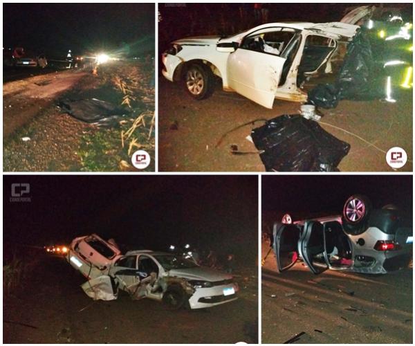Trator com implemento agrícola causa tragédia na rodovia PR-472 e deixa saldo de 5 mortes na mesma família