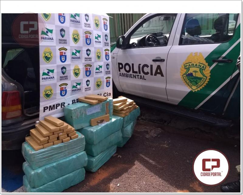 Polcia Ambiental de Umuarama apreende 158 KG de entorpecentes em posse de um menor