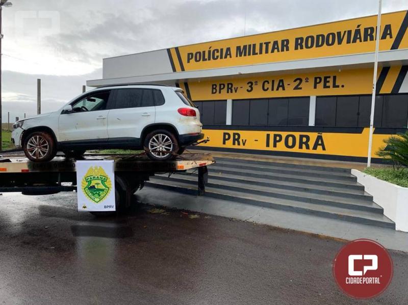 Polcia Rodoviria Estadual de Ipor recupera veculo roubado com placas clonadas
