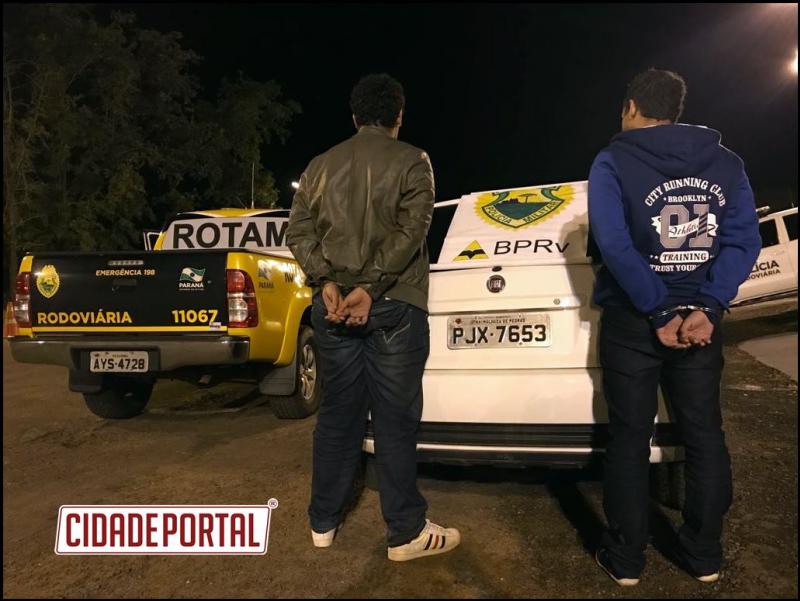 Equipe da ROTAM/3 CIA/BPRv prendeu dois homicidas da Bahia que tentavam fugir para o paraguay