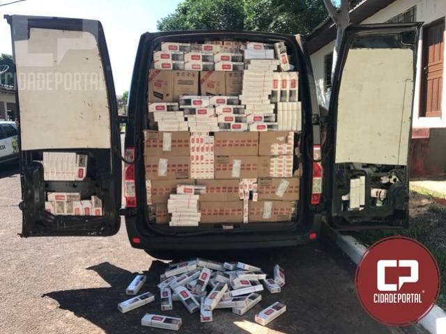 Polcia Militar de Tapejara apreende Van carregada com cigarros oriundos do Paraguai