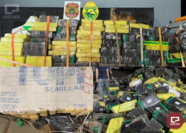 Ação conjunta da Polícia Militar e Polícia Federal apreende 6,6  toneladas de maconha em Maringá