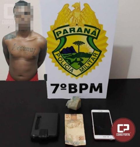 Polcia Militar de Moreira Sales apreende drogas e prende traficante