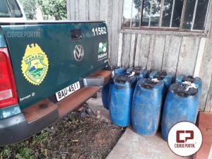 Polcia Ambiental de Umuarama apreende combustvel, cigarros e dois veculos em Ipor