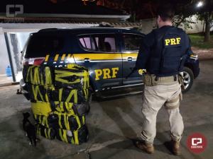 PRF apreende droga escondida em compartimento oculto em veculo de carga na cidade de Alto Paraso