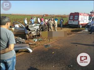 Um grave acidente automobilstico foi registrado na PR-492 entre Paraso do Norte e Rondon