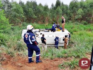 PRF atende acidente com carro-forte em Terra Roxa no Paran, dois vigilantes saram feridos