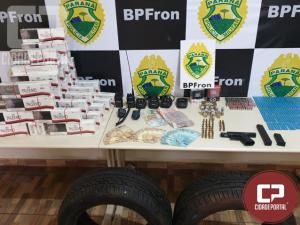Uma pessoa foi presa por posse ilegal de arma e contrabando em Guara