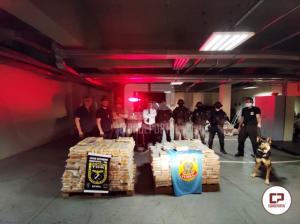 Policiais realizam a maior apreenso de cocana da histria da Delegacia de Polcia Federal em Guara