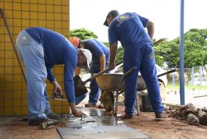 Escolas recebem adequaes em preparao para a volta s aulas em Umuarama