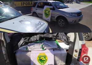 PRE de Ipor apreende veculo carregado com 60 sacos de veneno proibido pelos rgo nacionais