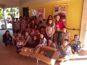 Escola municipal de Umuarama arrecada donativos para o Lar So Vicente