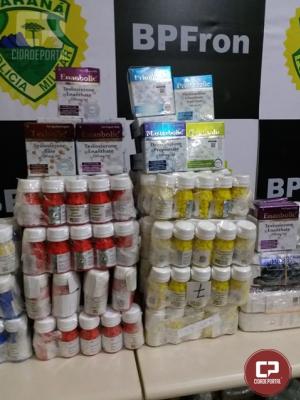 BPFron realiza grande apreenso de medicamentos de origem estrangeiras em Guara