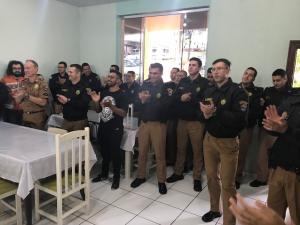 7 BPM Realiza caf da manh para homenagear e parabenizar Policiais Militares em cruzeiro do Oeste