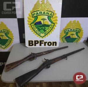 BPFron recupera armas furtadas de museu na cidade de Guara