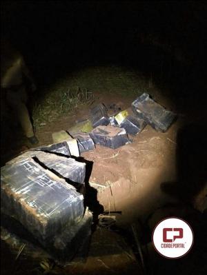 Polcia Militar apreende mais de uma tonelada de drogas e tambm armas escondidas em rea de Zona Rural de Marilena no Paran