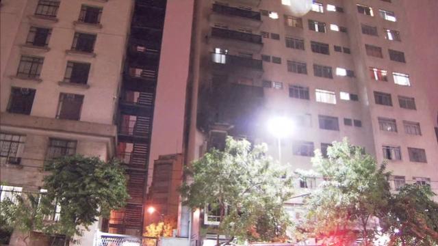 Incndio destri apartamento no Centro de So Paulo