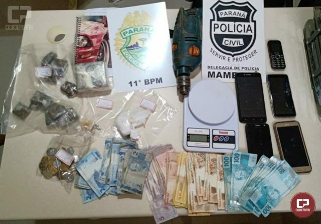 Policiais Civis e Militares de Mambor derrubam mais um ponto de trfico de drogas na cidade