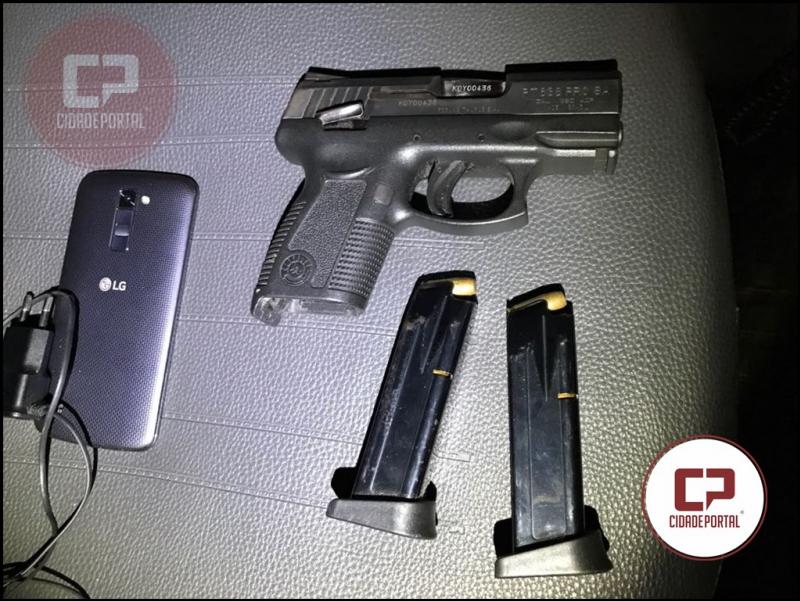 Polícia Militar de Goioerê recupera uma pistola roubada em Campo Mourão, estava em posse de um adolescente de 16 anos