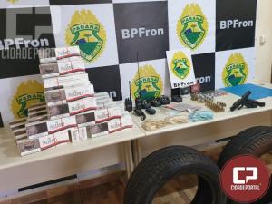 Uma pessoa foi presa por posse ilegal de arma e contrabando em Guara