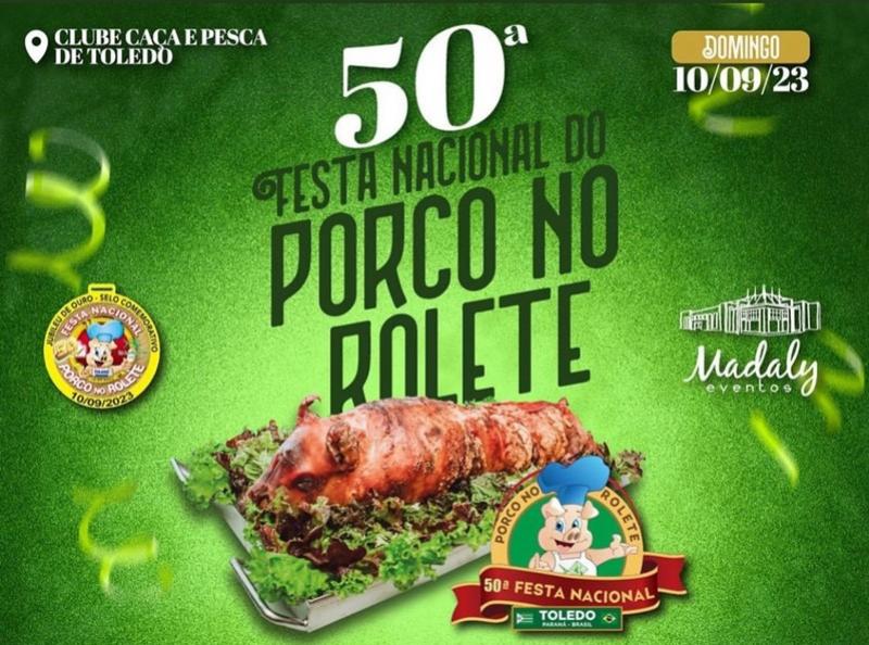 50ª Festa do Porco no Rolete em Toledo conta com grandes atrações. Não perca!