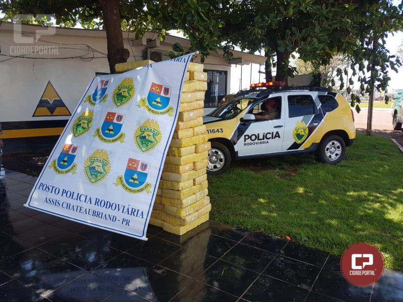 Polícia Rodoviária Estadual de Assis Chateaubriand realiza apreensão 990 kg de maconha