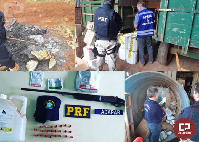 Operao conjunta apreende 6 toneladas de agrotxicos ilegais no Paran