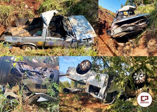 PRF presta atendimento a um acidente no km 502 da BR 369 em Corbélia