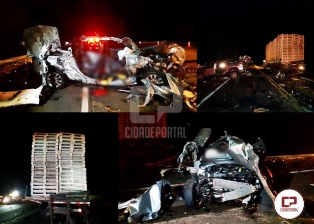 Polícia Rodoviária Federal atende grave acidente na BR-369 em Corbélia