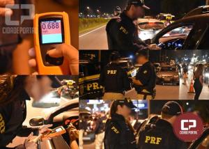 Em apenas uma noite, PRF autua 56 motoristas bbados no Paran