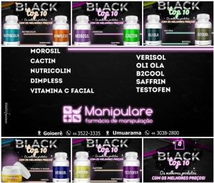 Os 10 produtos mais vendidos da Manipulare esto no Black