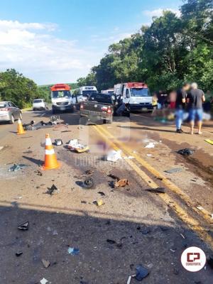Grave acidente em Ubiratã ceifa a vida de uma pessoa e deixa 04 gravemente feridas
