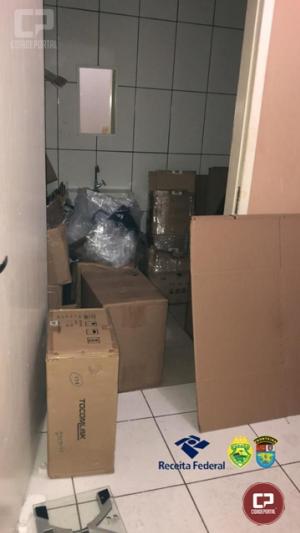 Receita Federal e BPFron desarticularam depsito de mercadorias em hotel em So Miguel do Iguau